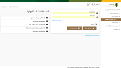 ادارة الخدمات الالكترونية لوزارة العمل