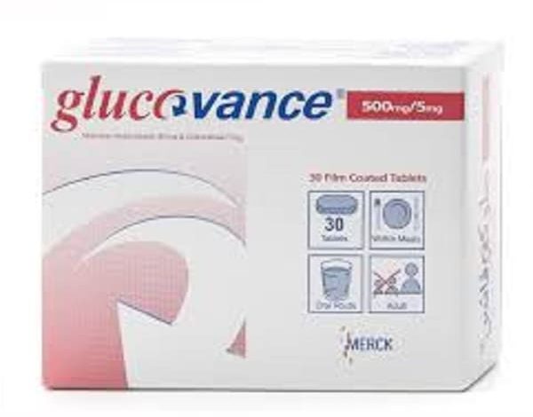 جلوكوفانس 500/5 Glucovance أقراص لعلاج مرض السكر