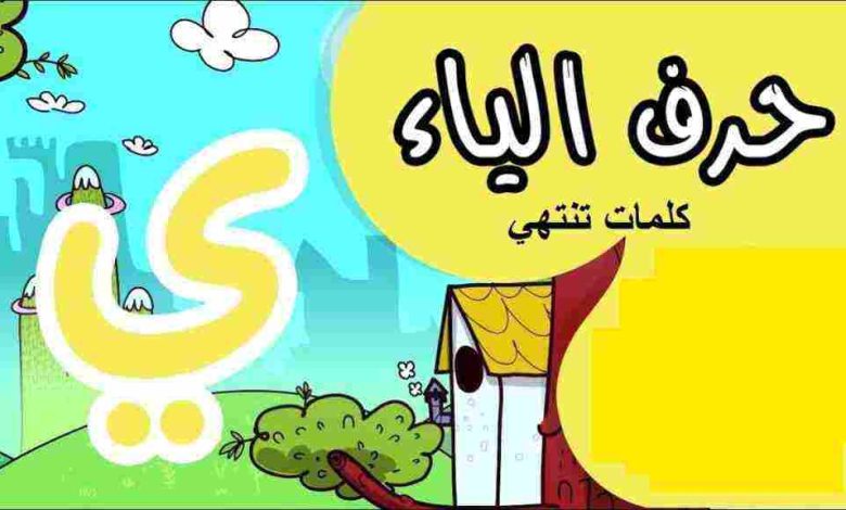 كلمات تنتهي بحرف الراء والياء