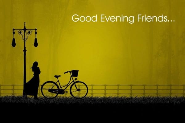 متى يقال good evening 