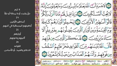 والقى في الارض رواسي ان تميد بكم في أي سورة هذة الأية