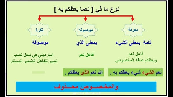 أنواع ما في اللغة العربية