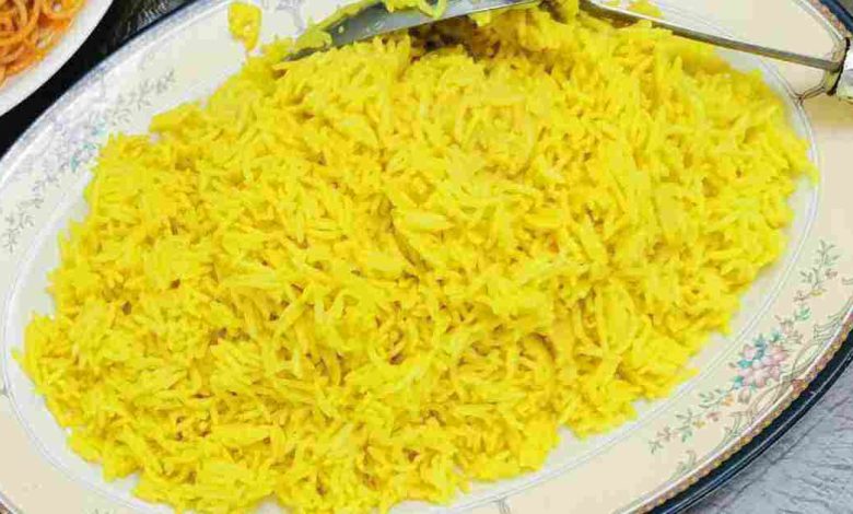 طريقة عمل الأرز الأصفر