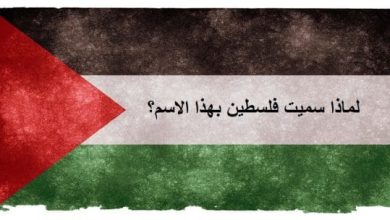 لماذا سميت فلسطين بهذا الاسم